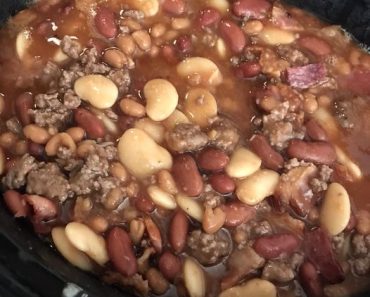 Alico Beans cooked in a crockpot